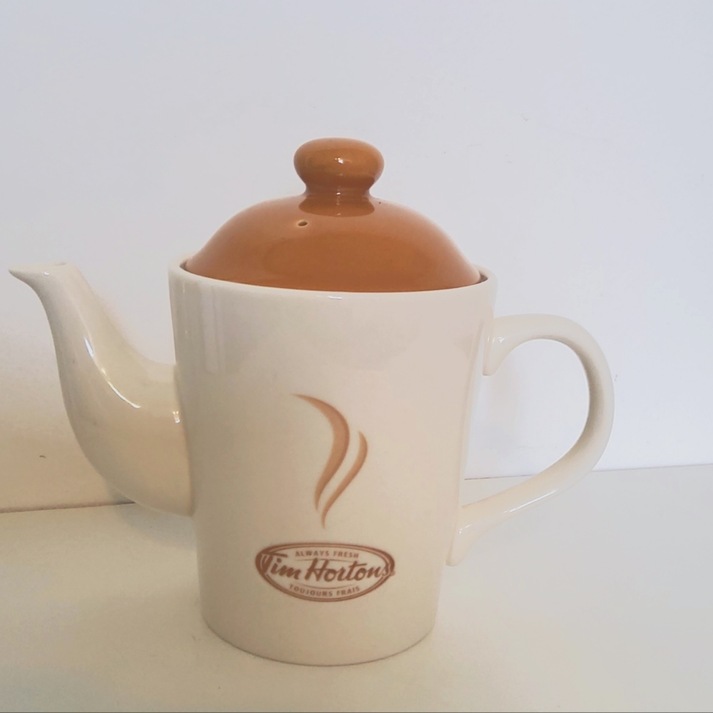 Vintage Tim Hortons Always Fresh 2 Cup Coffee Tea Pot